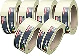 6x Malerkrepp Kreppband Feinkreppband Abklebeband Painty Tape 50 Meter * 38 mm für präzises Streichen & Malerarbeiten (3)